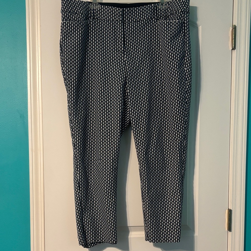 Stylish Black and White Cropped Pants